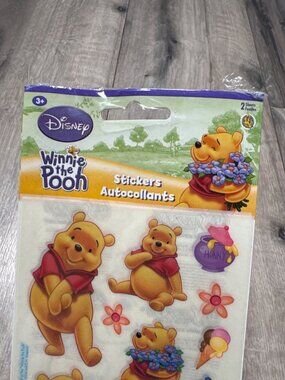 Disney 2005 Winnie The Pooh Stickers 2 Sheets For Kids Ages 3+ Sealed